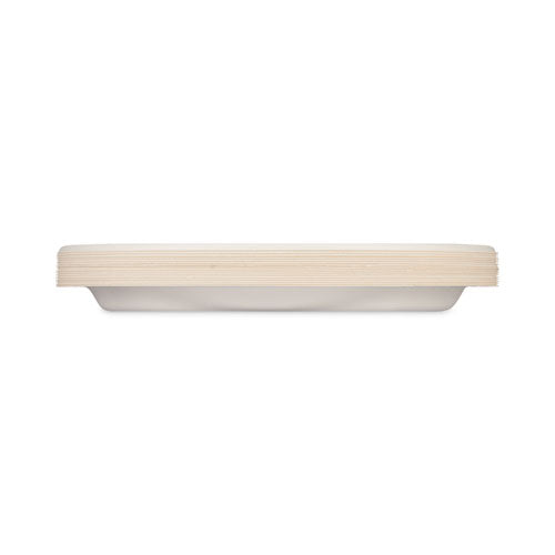 Image of Hefty® ECOSAVE Tableware, Plate, Sugarcane, 10.13" dia, White, 16/Pack