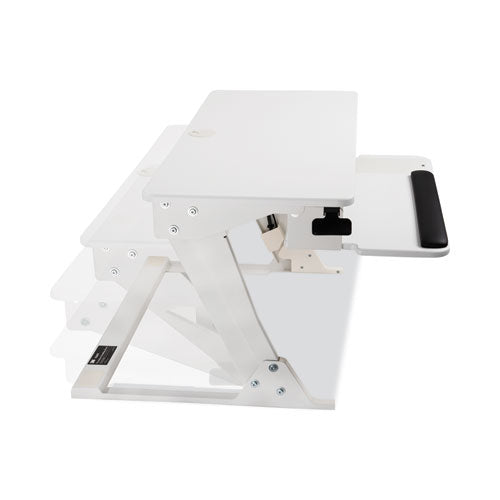Image of 3M Precision Standing Desk, 35.4" x 23.2" x 6.2" to 20", White
