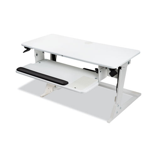 Image of 3M Precision Standing Desk, 35.4" x 23.2" x 6.2" to 20", White