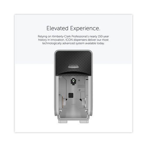 Image of Kimberly-Clark Professional ICON Coreless Standard Roll Toilet Paper Dispenser, 7.18 x 13.37 x 7.06, Black Mosaic