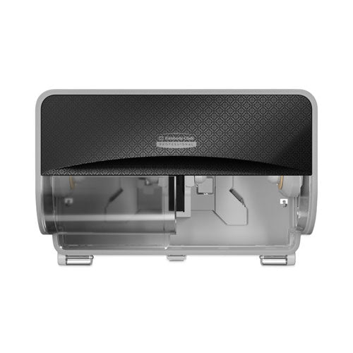 Image of Kimberly-Clark Professional ICON Coreless Standard Roll Toilet Paper Dispenser, 8.43 x 13 x 7.25, Black Mosaic