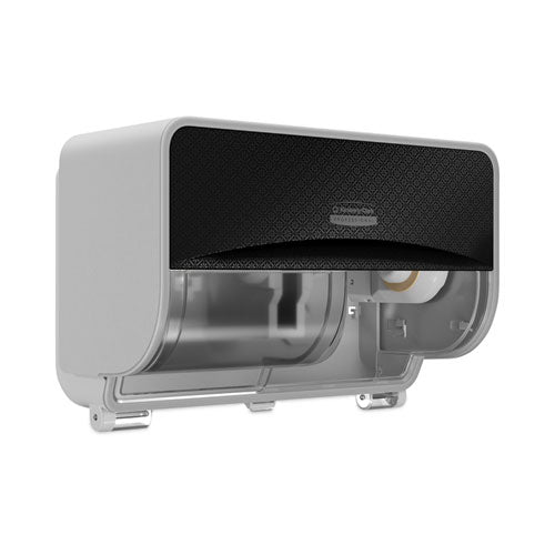 Image of Kimberly-Clark Professional ICON Coreless Standard Roll Toilet Paper Dispenser, 8.43 x 13 x 7.25, Black Mosaic