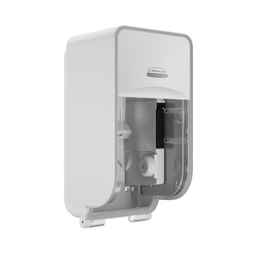 Image of Kimberly-Clark Professional ICON Coreless Standard Roll Toilet Paper Dispenser, 7.18 x 13.37 x 7.06, White Mosaic