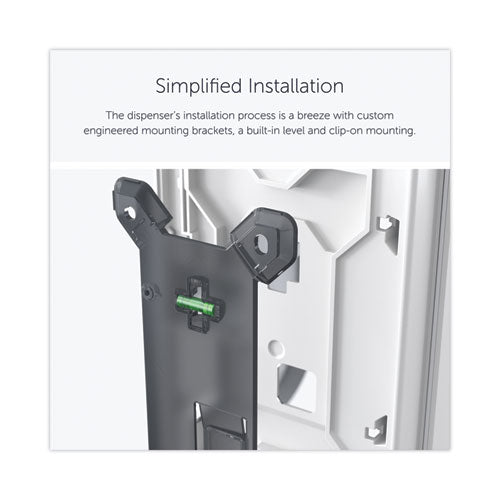 Image of Kimberly-Clark Professional ICON Coreless Standard Roll Toilet Paper Dispenser, 7.18 x 13.37 x 7.06, White Mosaic