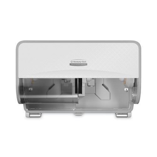 Image of Kimberly-Clark Professional ICON Coreless Standard Roll Toilet Paper Dispenser, 8.43 x 13 x 7.25, White Mosaic