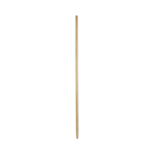 Image of Boardwalk® Tapered End Broom Handle, Lacquered Pine, 1.13" dia x 60", Natural