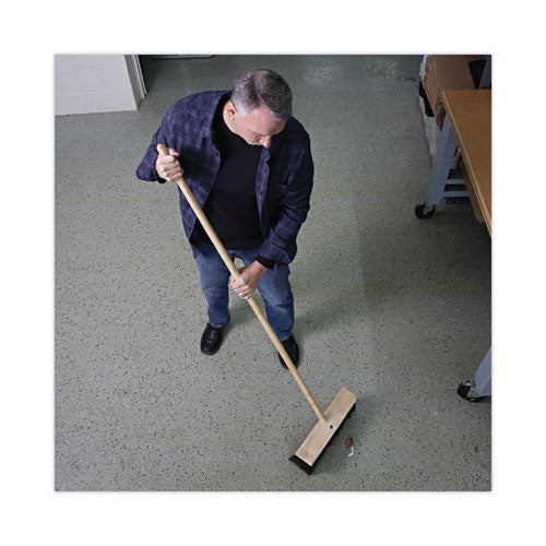 Image of Boardwalk® Tapered End Broom Handle, Lacquered Pine, 1.13" dia x 60", Natural