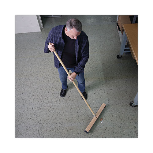 Image of Boardwalk® Metal Tip Threaded Hardwood Broom Handle, 1.13" dia x 60", Natural