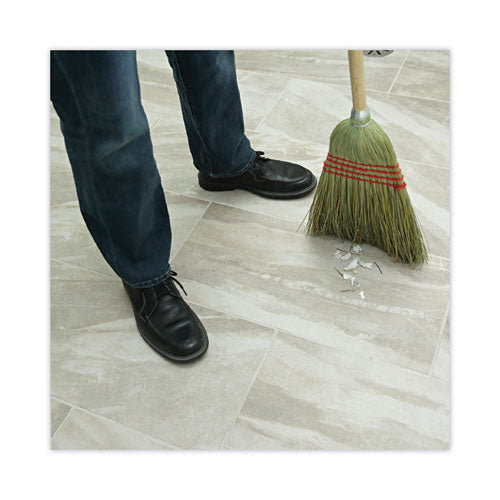Image of Boardwalk® Mixed Fiber Maid Broom, Mixed Fiber Bristles, 55" Overall Length, Natural, 12/carton