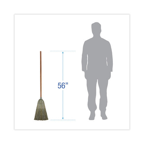 Image of Boardwalk® Warehouse Broom, Yucca/corn Fiber Bristles, 56" Overall Length, Natural