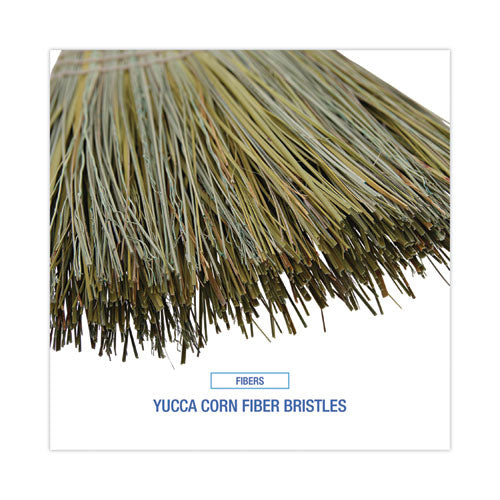 Image of Boardwalk® Warehouse Broom, Yucca/corn Fiber Bristles, 56" Overall Length, Natural