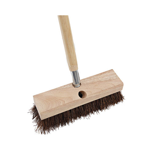 Image of Boardwalk® Deck Brush Head, 2" Brown Palmyra Bristles, 10" Brush
