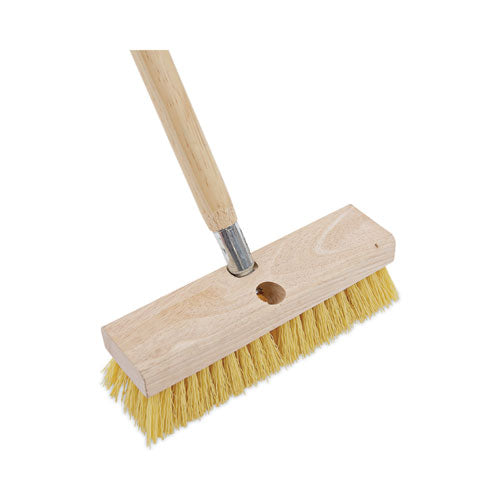Image of Boardwalk® Deck Brush Head, 2" Cream Polypropylene Bristles, 10" Brush