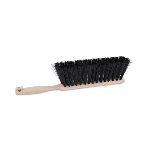 Image of Boardwalk® Counter Brush, Black Polypropylene, 4.5" Brush, 3.5" Tan Plastic Handle