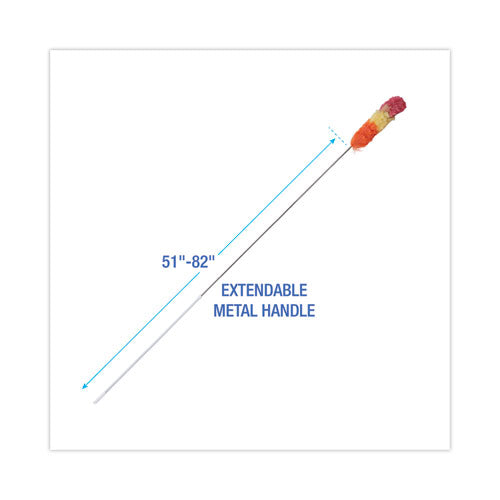 Image of Boardwalk® Polywool Duster, 51" to 82" Extendable Metal Handle