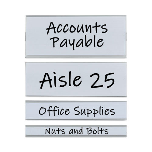 Image of C-Line® Clear Magnetic Label Holders, Side Load, 6 x 0.5, 10/Pack