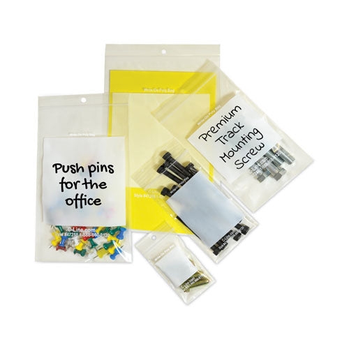 Image of C-Line® Write-On Poly Bags, 2 Mil, 2" X 3", Clear, 1,000/carton