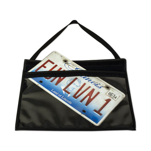Image of C-Line® 1-Pocket Shop Ticket Holder W/strap And Black Stitching, 75-Sheet, 9 X 12