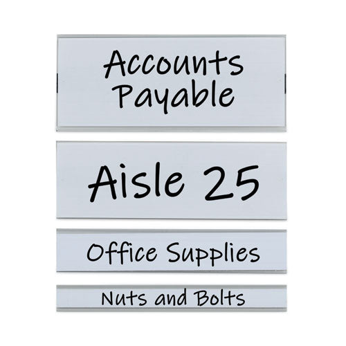 Image of C-Line® Clear Magnetic Label Holders, Side Load, 6 x 2, 10/Pack