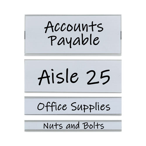 Image of C-Line® Clear Magnetic Label Holders, Side Load, 6 x 2.5, 10/Pack