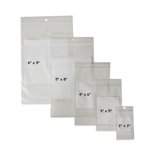 Image of C-Line® Write-On Poly Bags, 2 Mil, 2" X 3", Clear, 1,000/carton