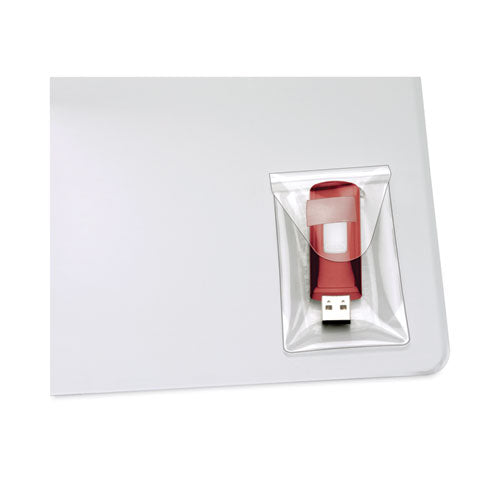 Image of Cardinal® HOLD IT USB Pockets, 2 x 3.44, Clear