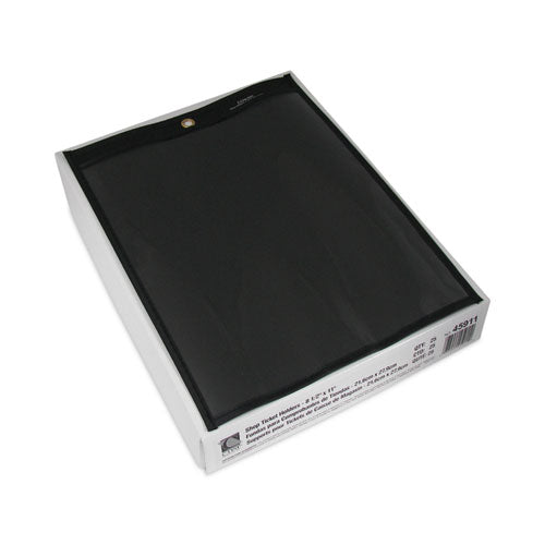 Image of C-Line® Shop Ticket Holders, Stitched, One Side Clear, 50 Sheets, 8.5 x 11, 25/Box