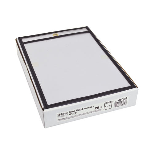 Image of C-Line® Shop Ticket Holders, Stitched, Both Sides Clear, 50 Sheets, 6 X 9, 25/box