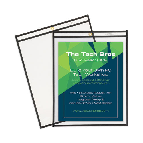 Image of C-Line® Shop Ticket Holders, Stitched, Both Sides Clear, 75", 12 X 15, 25/bx