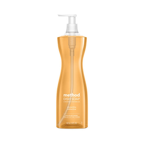 Image of Method® Dish Soap, Clementine, 18 Oz Pump Bottle, 6/carton