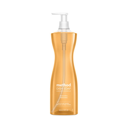 Image of Method® Dish Soap, Clementine, 18 Oz Pump Bottle