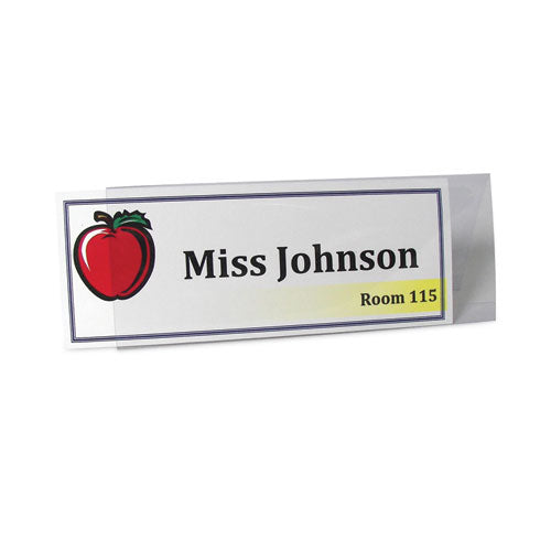Image of C-Line® Tent Card Holders, 4.25 x 11.7, Rigid Heavyweight Clear Plastic, 25/Box