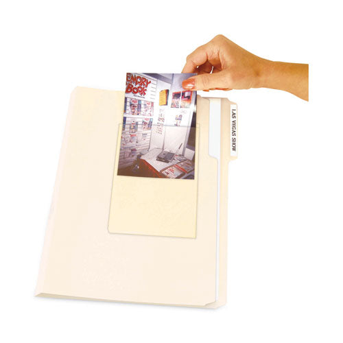 Image of C-Line® Peel and Stick Photo Holders, 4.38 x 6.5, Clear, 10/Pack