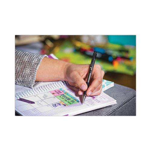 Image of Zebra® F-301 Ballpoint Pen, Retractable, Fine 0.7 Mm, Black Ink, Stainless Steel/black Barrel, 2/pack