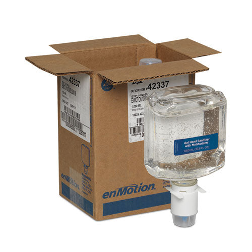 Image of Georgia Pacific® Professional Enmotion Gen2 E3-Rated Gel Sanitizer Dispenser Refill, 1,000 Ml Bottle, Fragrance-Free, 2/carton