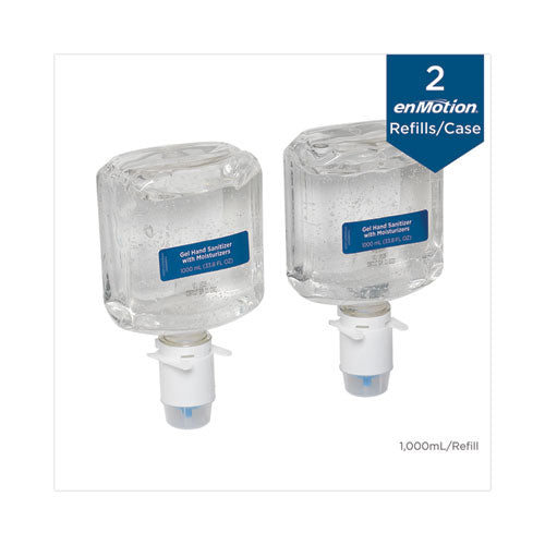 Image of Georgia Pacific® Professional Enmotion Gen2 E3-Rated Gel Sanitizer Dispenser Refill, 1,000 Ml Bottle, Fragrance-Free, 2/carton