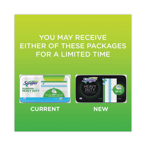 Image of Swiffer® Heavy-Duty Wet Refill Cloths, 10 x 8, Open Window Fresh, 20/Tub, 6 Tubs/Carton