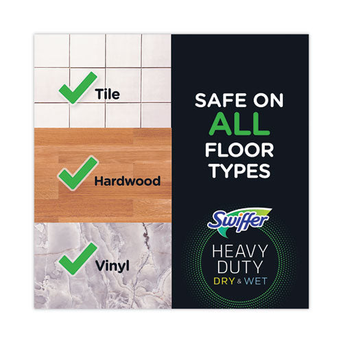 Image of Swiffer® Heavy-Duty Wet Refill Cloths, 10 x 8, Open Window Fresh, 20/Tub, 6 Tubs/Carton