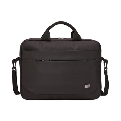 Image of Case Logic® Advantage Laptop Attache, Fits Devices Up to 15.6", Polyester, 16.1 x 2.8 x 13.8, Black