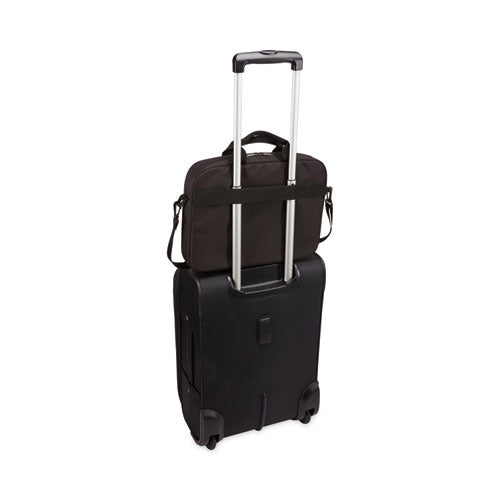 Image of Case Logic® Advantage Laptop Attache, Fits Devices Up to 14", Polyester, 14.6 x 2.8 x 13, Black