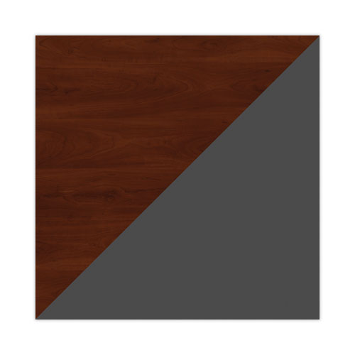 Image of Bush® Series C Collection Bow Front Desk, 71.13" X 36.13" X 29.88", Hansen Cherry/graphite Gray