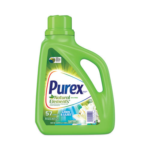 Image of Purex® Ultra Natural Elements He Liquid Detergent, Linen And Lilies, 75 Oz Bottle, 6/carton