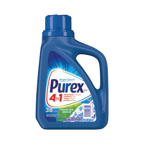 Image of Purex® Liquid Laundry Detergent, Mountain Breeze, 50 Oz Bottle, 6/carton
