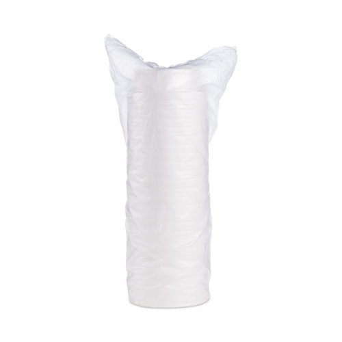 Image of Dart® Foam Container, Squat, 8 oz, 4.63" Diameter x 1.13" h, White, 500/Carton