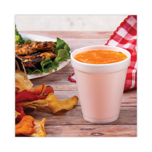 Image of Dart® Foam Drink Cups, 8 Oz, White, 25/pack
