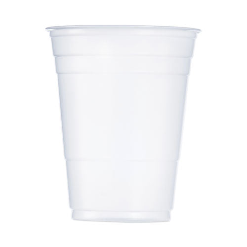 Image of Dart® SOLO Party Plastic Cold Drink Cups, 16 oz, 50/Sleeve, 20 Sleeves/Carton