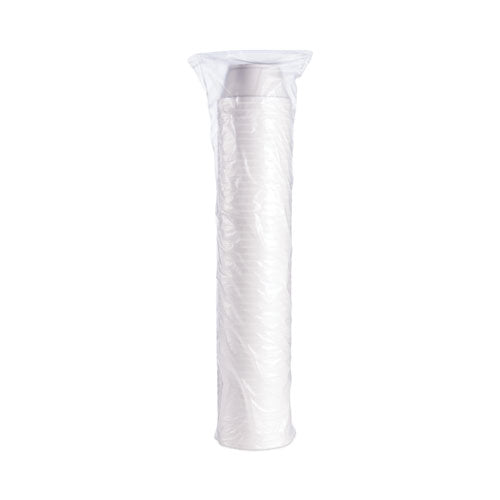 Image of Dart® Foam Container, Extra Squat, 8 oz, White, 1,000/Carton