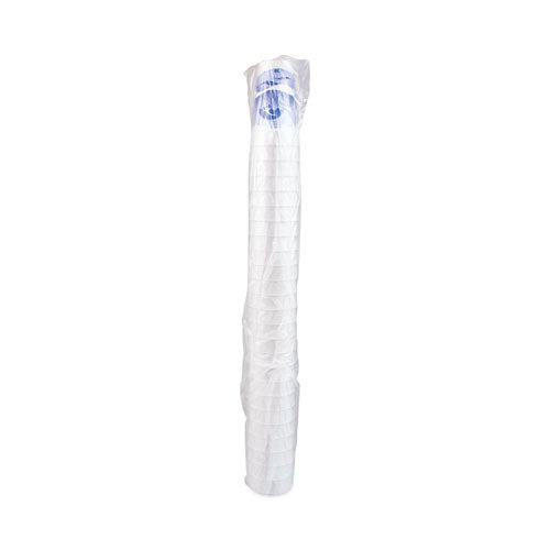Image of Dart® Horizon Hot/Cold Foam Drinking Cups, 20 oz, White/Blueberry, 25/Bag, 20 Bags/Carton