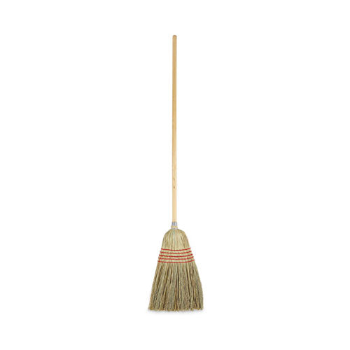 Image of Boardwalk® Parlor Broom, Yucca/corn Fiber Bristles, 55.5" Overall Length, Natural