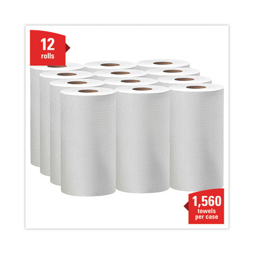 Image of WypAll® General Clean X60 Cloths, Small Roll, 9.8 x 13.4, White, 130/Roll, 12 Rolls/Carton